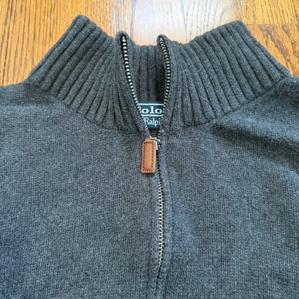 Polo by Ralph Lauren Gray 1/4 Zip Sweater Size XXL